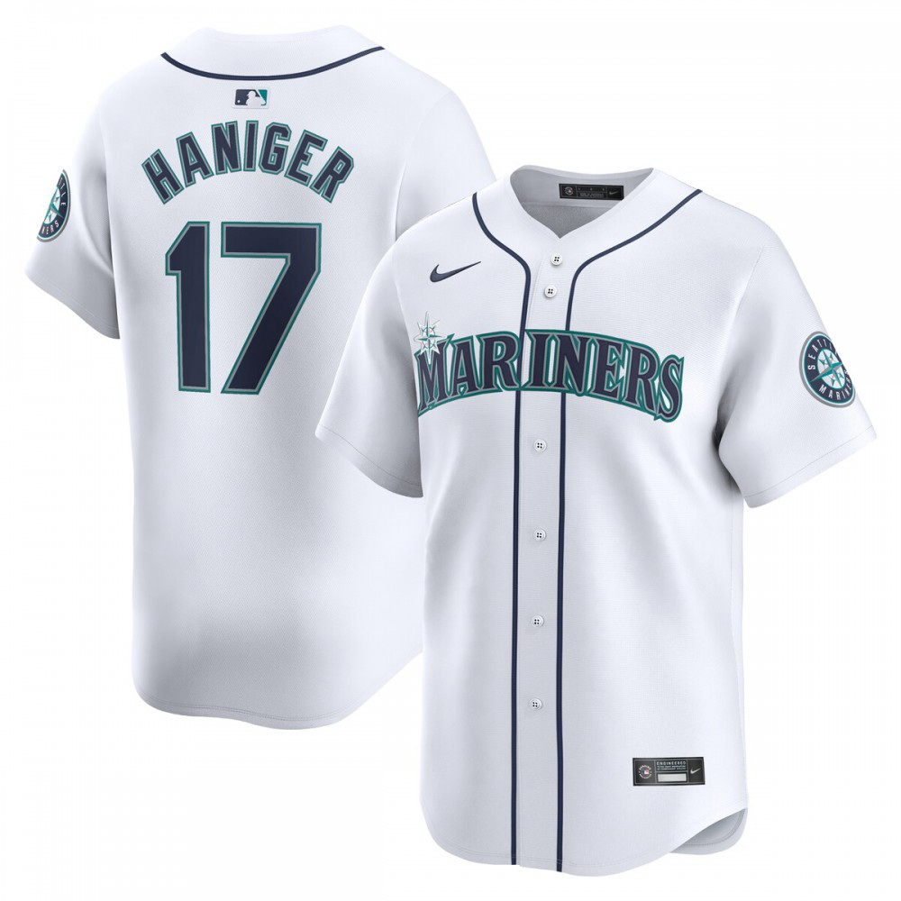 Mitch Haniger Seattle Mariners Home Limited Player Jersey - White-Pro Kit Vault | Brand New 26/27 Sports Jerseys